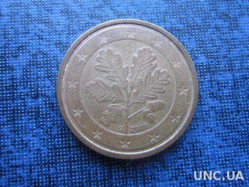монета 2 евроцента Германия 2006 G

