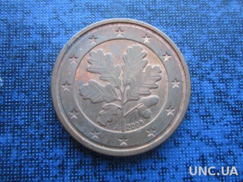 монета 2 евроцента Германия 2008 A
