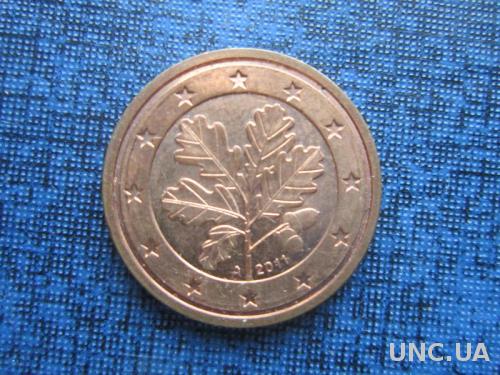 монета 2 евроцента Германия 2011 A
