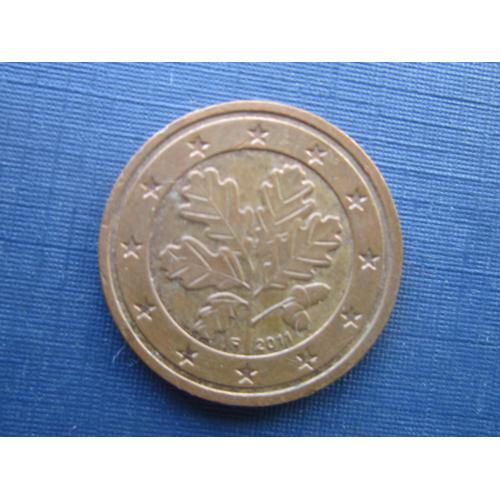 Монета 2 евроцента Германия 2011 F