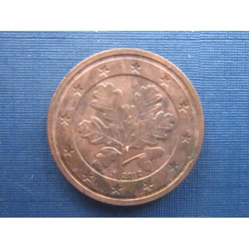 Монета 2 евроцента Германия 2012 J