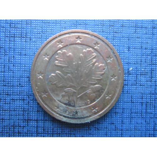 Монета 2 евроцента Германия 2013 G