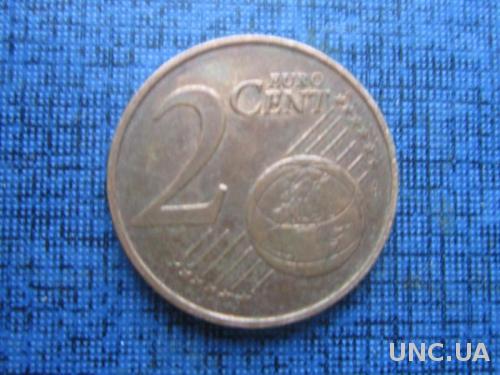 монета 2 евроцента Греция 2009 корабль парусник
