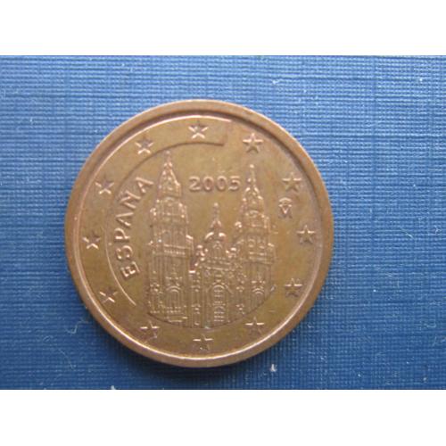 Монета 2 евроцента Испания 2005