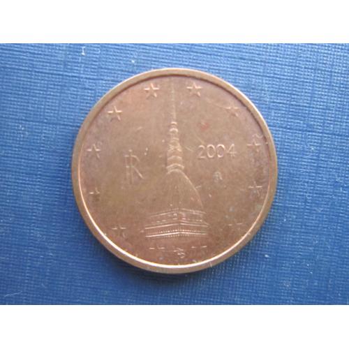 Монета 2 евроцента Италия 2004