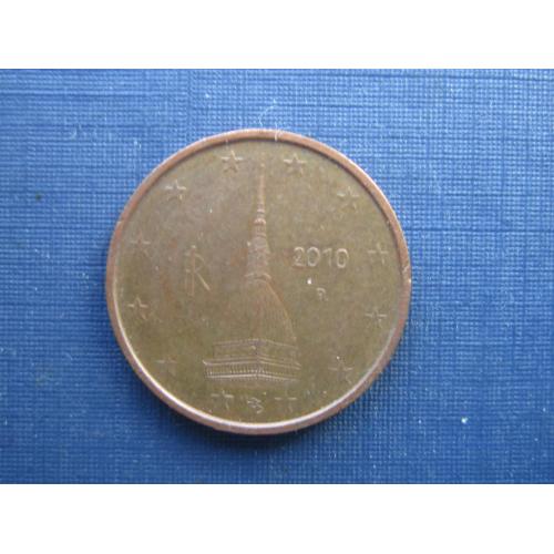 Монета 2 евроцента Италия 2010
