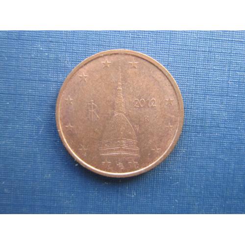 Монета 2 евроцента Италия 2012