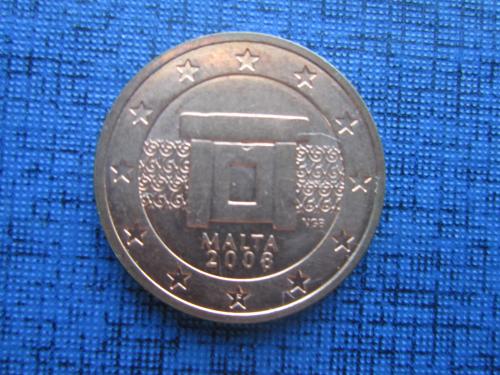 монета 2 евроцента Мальта 2008