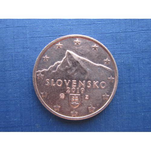 Монета 2 евроцента Словакия 2019