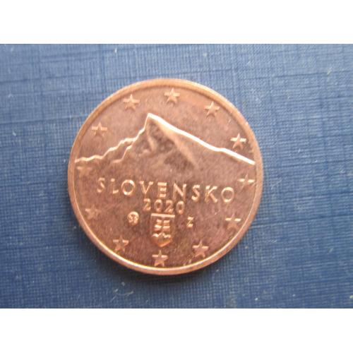 Монета 2 евроцента Словакия 2020