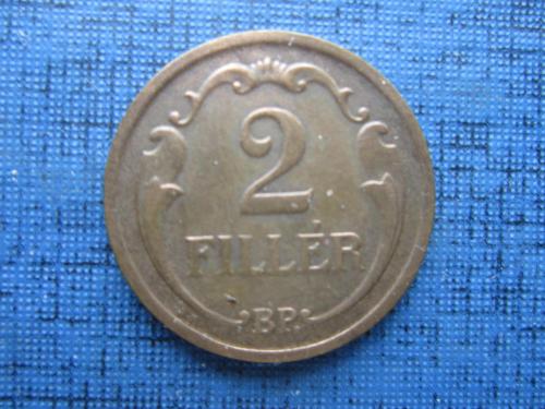 Монета 2 филлера Венгрия 1935 состояние