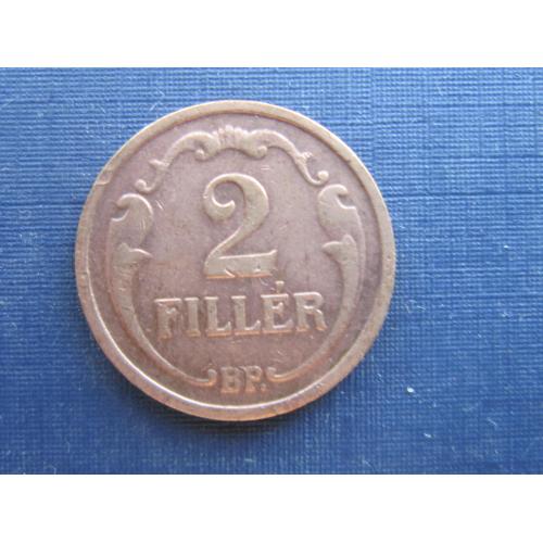 Монета 2 филлера Венгрия 1938