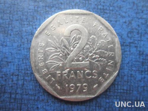 монета 2 франк Франция 1979
