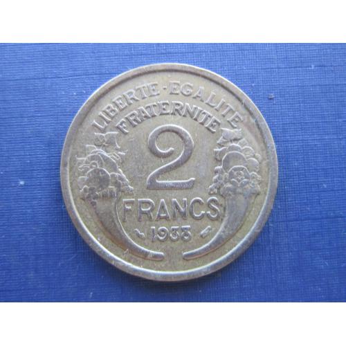 Монета 2 франка Франция 1938