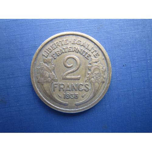 Монета 2 франка Франция 1938