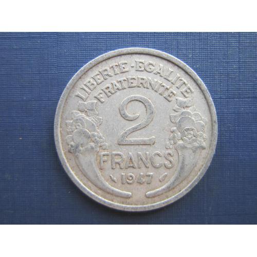 	 Монета 2 франка Франция 1947