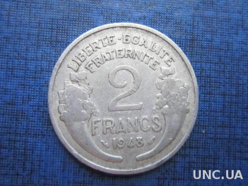монета 2 франка Франция 1948
