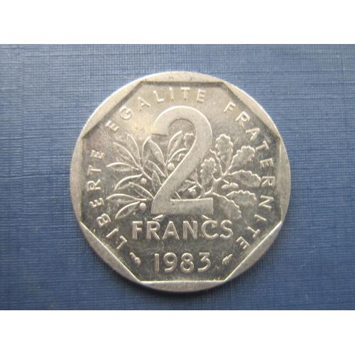 Монета 2 франка Франция 1983