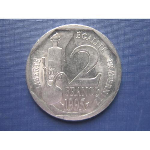 Монета 2 франка Франция 1995 Луи Пастер микробиолог химик медицина