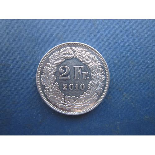 Монета 2 франки Швейцарія 2010