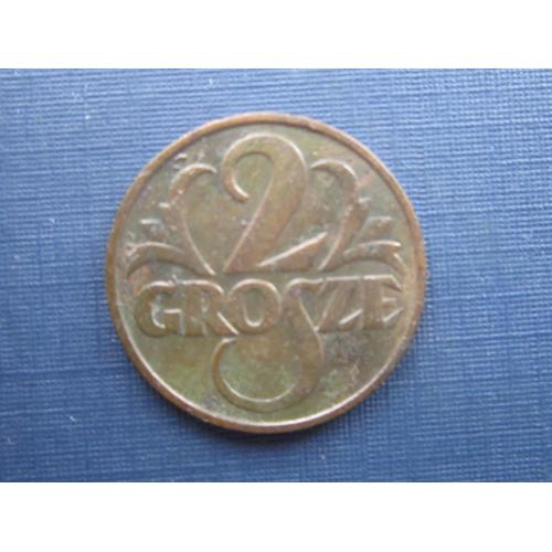 Монета 2 гроша Польша 1935
