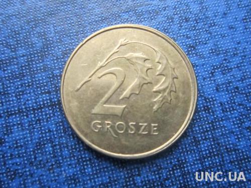 монета 2 гроша Польша 2009
