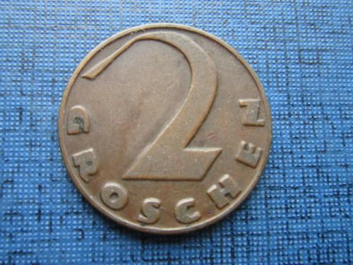 Монета 2 грошен Австрия 1928