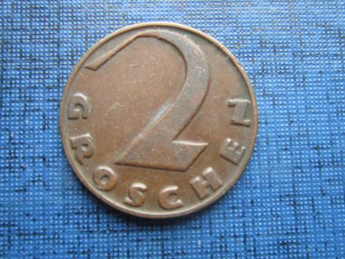 монета 2 грошен Австрия 1930