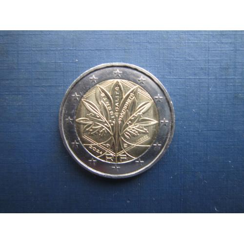 Монета 2 євро Франція 2024 новий дизайн