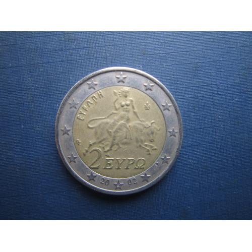 Монета 2 євро Греція 2002 фауна бик