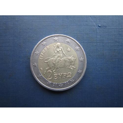 Монета 2 євро Греція 2002 фауна бик