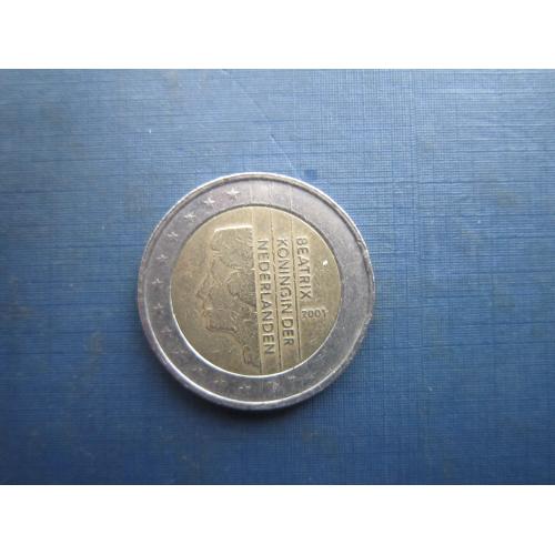 Монета 2 євро Нідерланди 2001