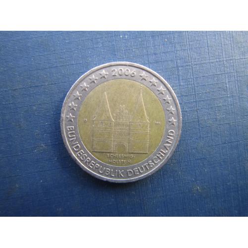 Монета 2 євро Німеччина 2006 D Шлезвіг-Голштейн