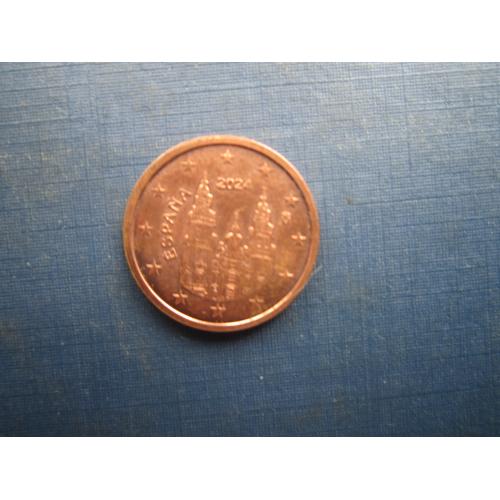 Монета 2 євроцента Іспанія 2024