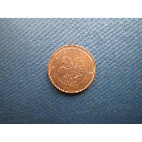 Монета 2 євроценти Німеччина 2022 F