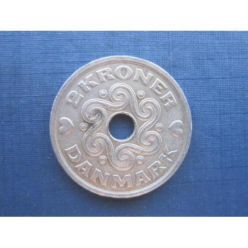 Монета 2 кроны Дания 1992