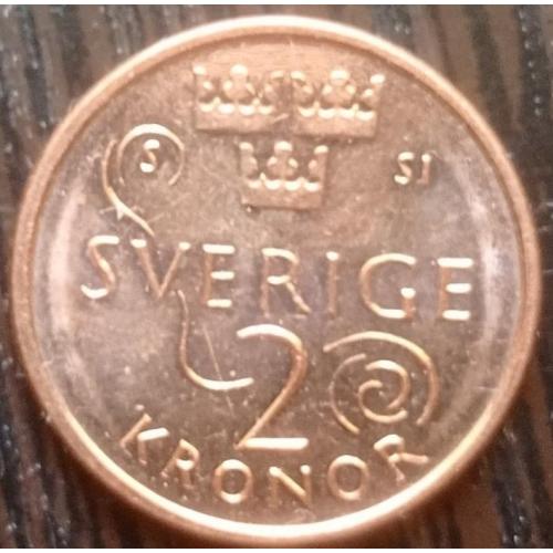 Монета 2 кроны Швеция 2016
