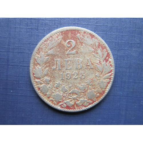 Монета 2 лева Болгария 1925 без молнии Брюссель