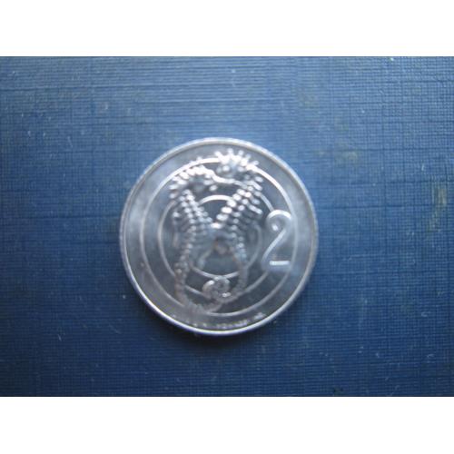 Монета 2 ліри Сан-Маріно 1975 кохання у тварин фауна риби морські коники