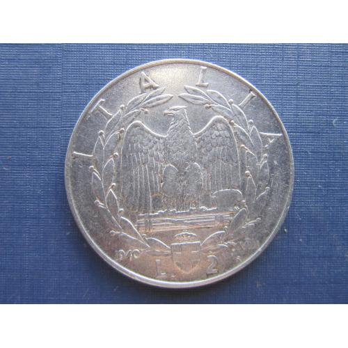 Монета 2 лиры Италия 1940 магнитная