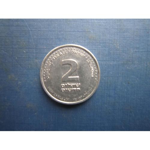 Монета 2 нових шекеля Ізраїль ріг достатку