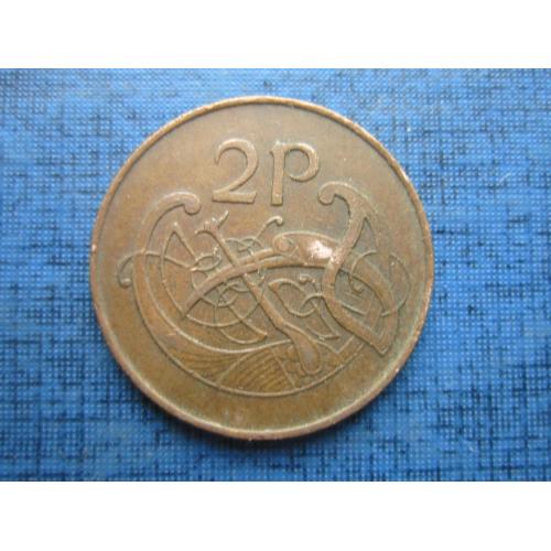 Монета 2 пенса Ирландия 1975 фауна птица