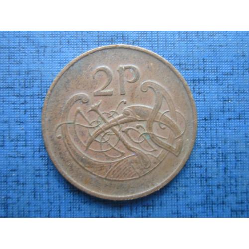 Монета 2 пенса Ирландия 1982 фауна птица