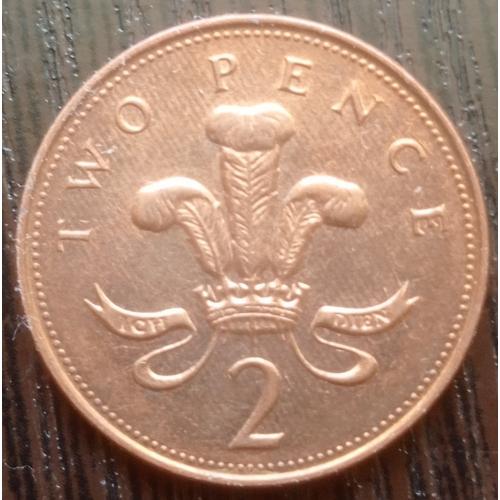 Монета 2 пенса Великобритания 2001