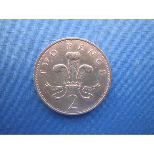 Монета 2 пенси Великобританія 1986