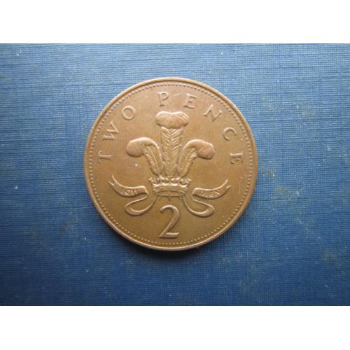 Монета 2 пенси Великобританія 1993