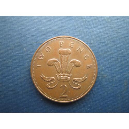 Монета 2 пенси Великобританія 1998