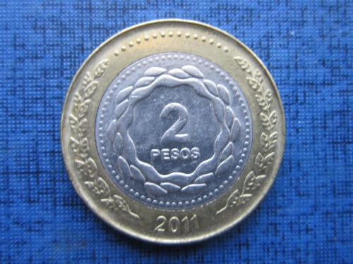 монета 2 песо Аргентина 2011