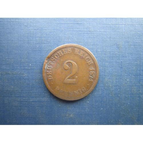 Монета 2 пфеніги Німеччина імперія 1874 А