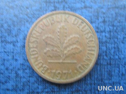 монета 2 пфеннига 1971 D
